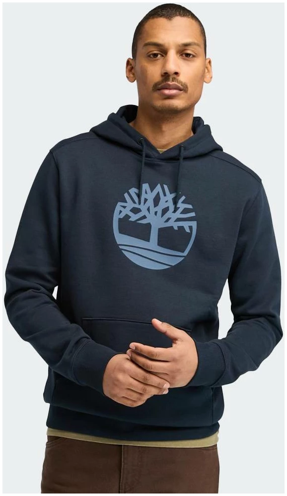 Timberland - Ανδρικό Φούτερ με Κουκούλα Kennebec River Tree Regular Fit TB0A2BJH-433 Μπλε Ναυτικό