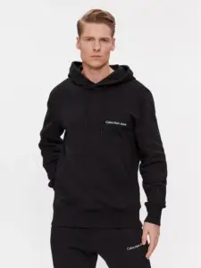 Calvin Klein - Institutional Ανδρικό Φούτερ Regular Fit J30J324620-BEH Μαύρο