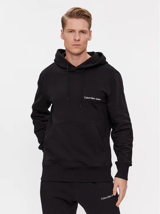 Calvin Klein - Institutional Ανδρικό Φούτερ Regular Fit J30J324620-BEH Μαύρο