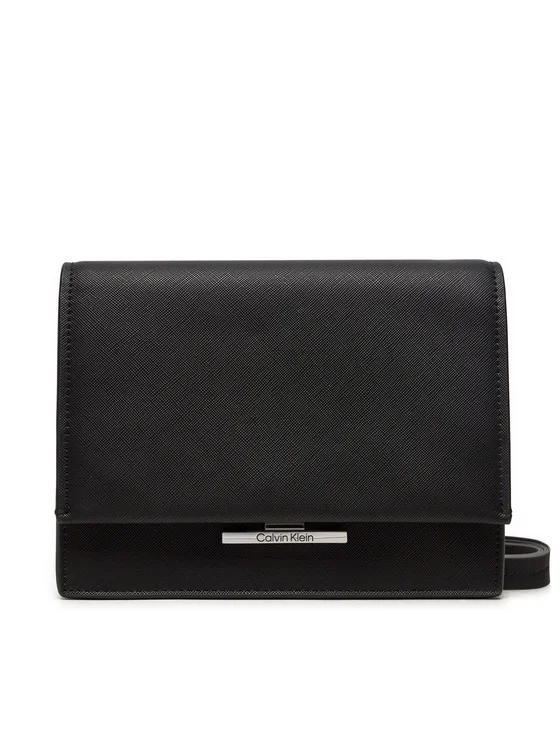 Calvin Klein - Γυναικεία Τσάντα Ώμου Linear Crossbody K60K612559-BEH Μαύρο
