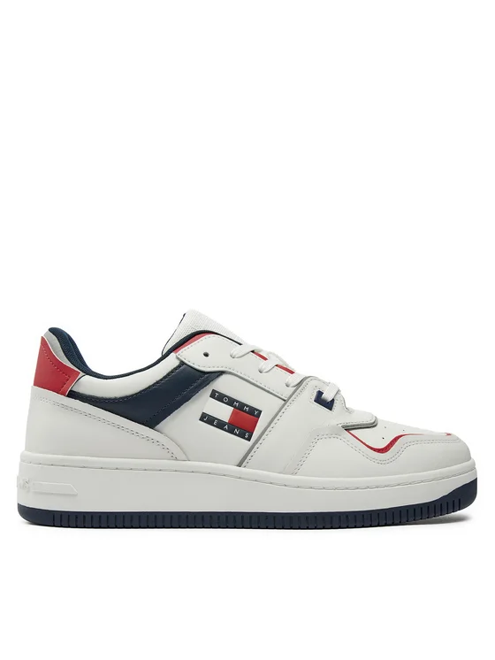 Tommy Hilfiger - Ανδρικά Sneakers Retro Basket EM0EM01463-XLC Λευκό