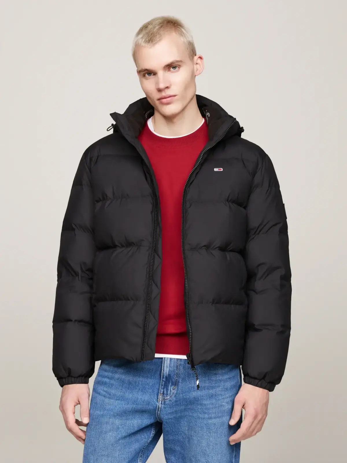 Tommy Hilfiger - Ανδρικό Αδιάβροχο Μπουφάν Tjm Essential Down Regular Fit DM0DM19786-BDS Μαύρο