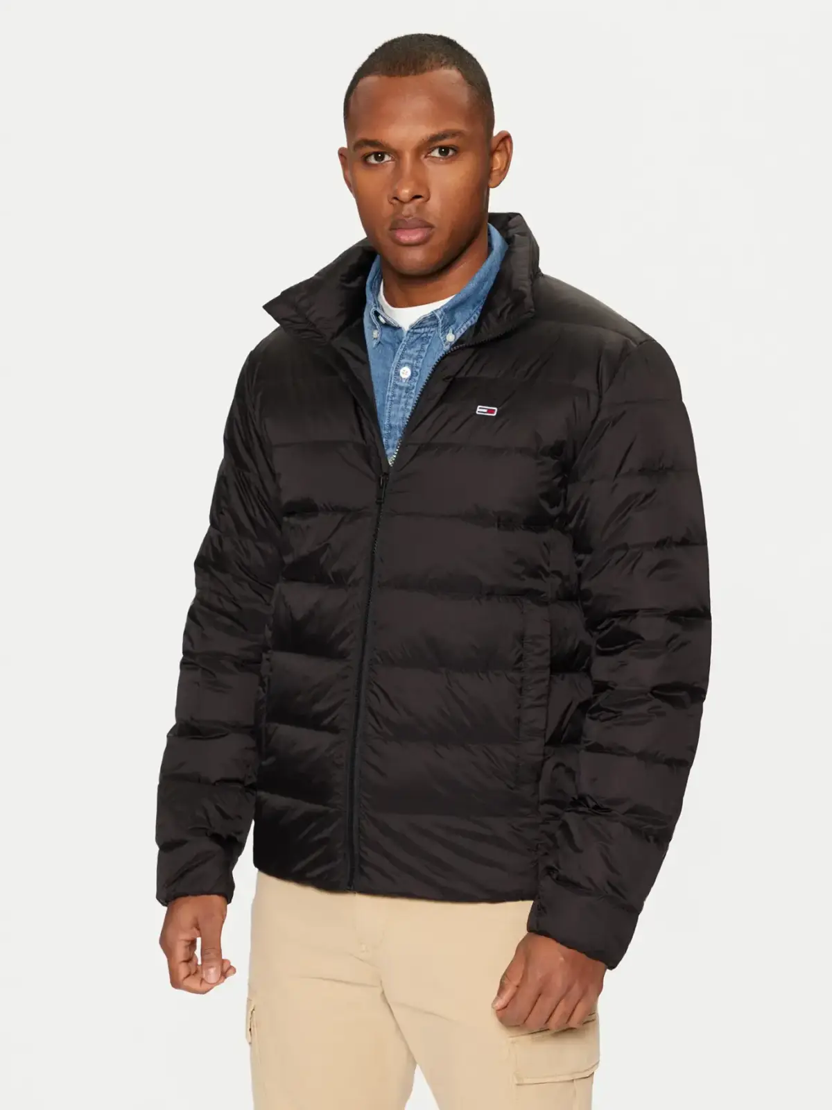 Tommy Hilfiger - Ανδρικό Μπουφάν Light Down Packable Regular Fit DM0DM20686-BDS Μαύρο