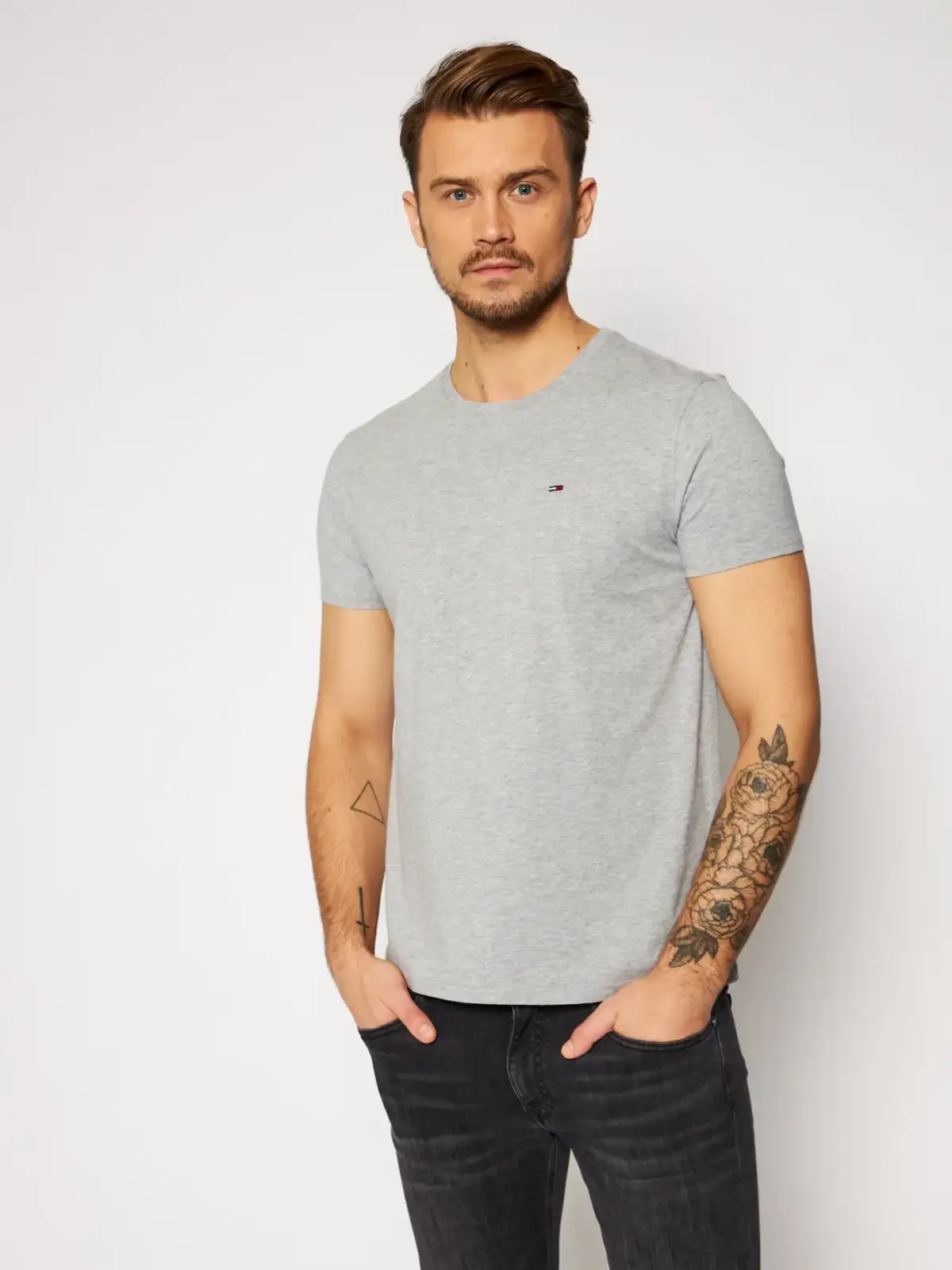 Tommy Hilfiger -  Ανδρικό T-shirt Tjm Original Jersey Tee Regular Fit DM0DM04411-038 Γκρι