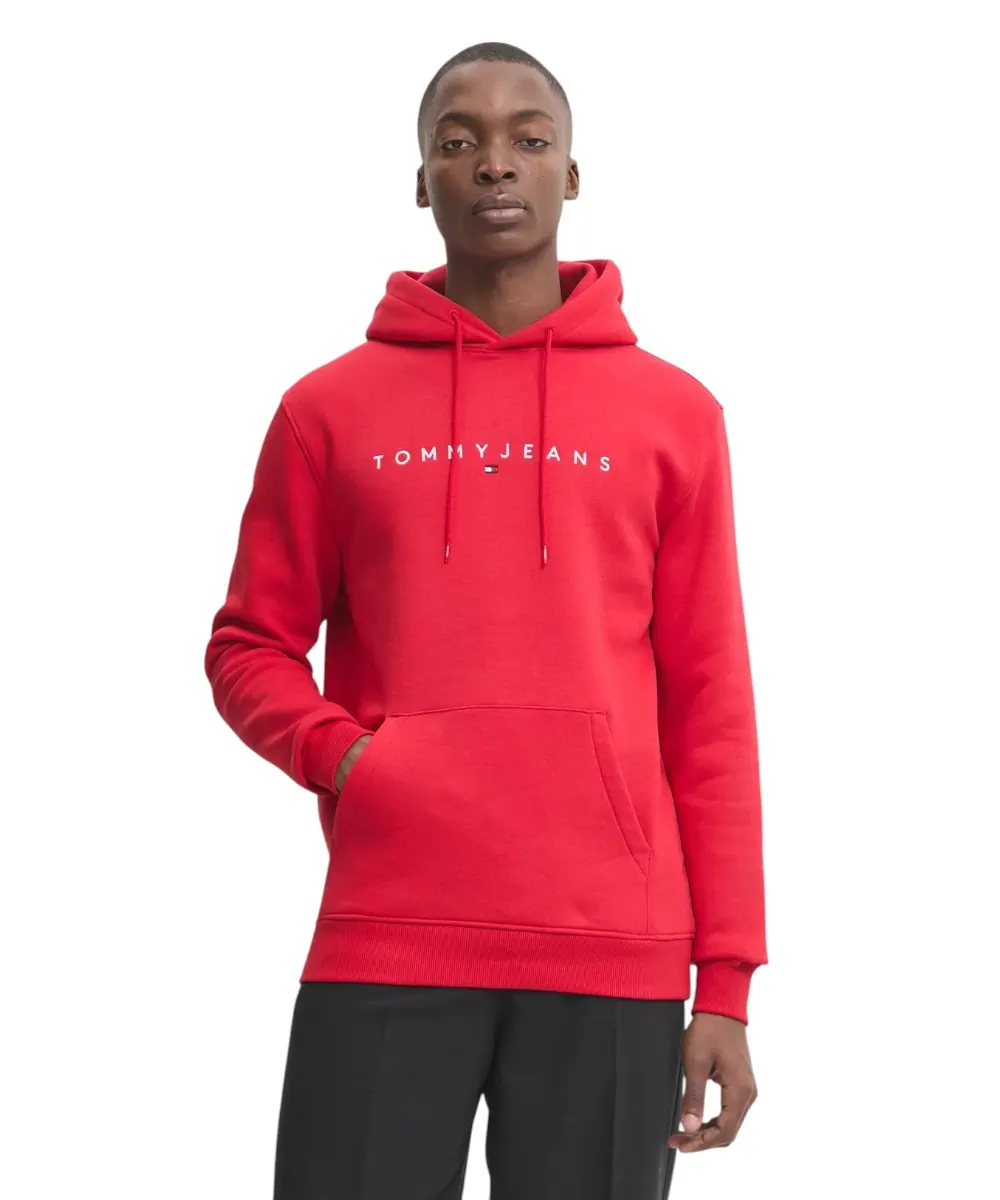 Tommy Hilfiger - Ανδρικό Φούτερ με Κουκούλα και Τσέπες DM0DM20746-XME Κόκκινο