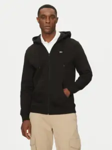 Tommy Hilfiger - Ανδρική Ζακέτα με Φερμουάρ και Κουκούλα Regular Fit DM0DM20743-BDS Μαύρο