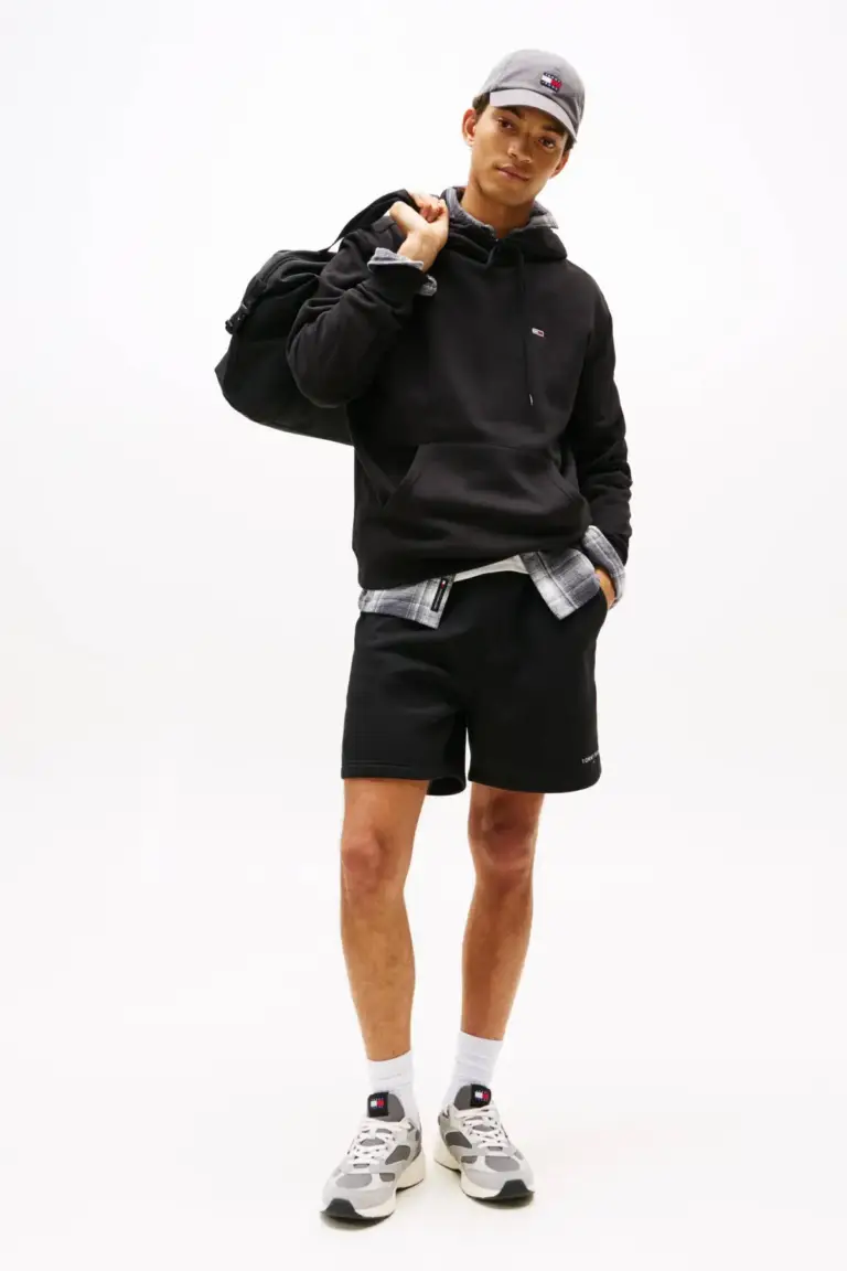 Tommy Hilfiger - Ανδρικό Φούτερ Flag Regular Fit DM0DM20742-BDS Μαύρο