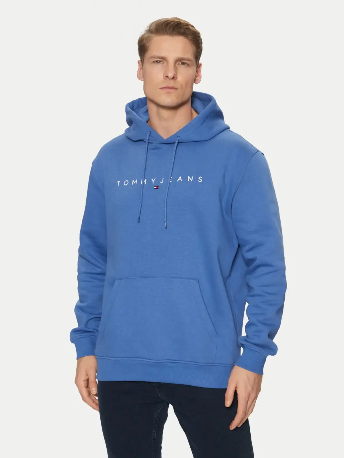 Tommy Hilfiger - Ανδρικό Φούτερ με Κουκούλα και Τσέπες DM0DM20746-C6E Μπλε