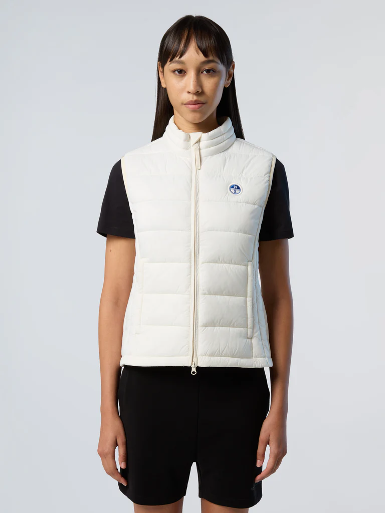 North Sails - Γυναικείο Αμάνικο Μπουφάν Naomi Vest 000001-000-0105 Λευκό