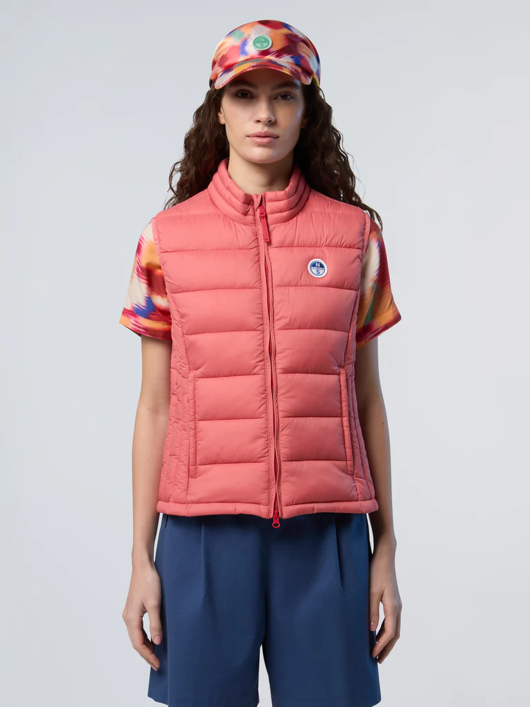 North Sails - Γυναικείο Αμάνικο Μπουφάν Naomi Vest 000001-000-0160 Κοραλλί