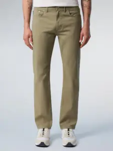 North Sails - Ανδρικό Παντελόνι Stretch dobby 5-pocket pants 673121-000-0421 Λαδί