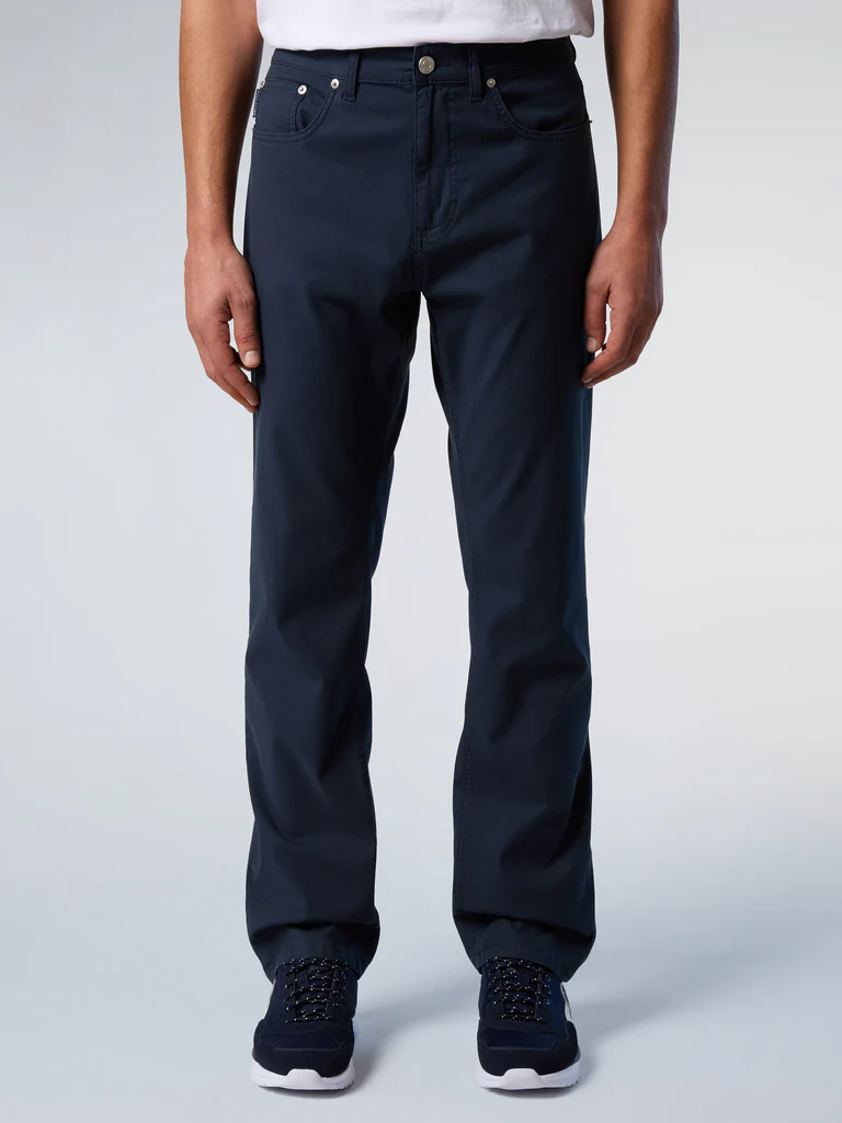 North Sails - Ανδρικό Παντελόνι Stretch dobby 5-pocket pants 673121-000-0802 Μπλε