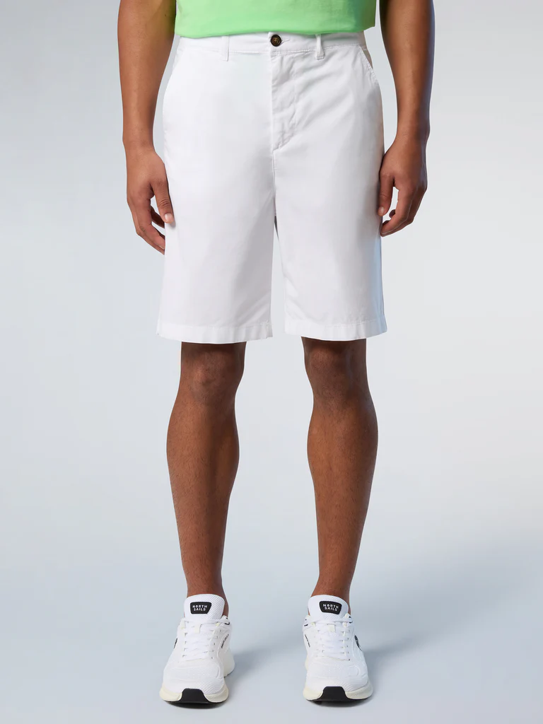North Sails - Ανδρική Βερμούδα Freedom chino shorts 673146-000-0101 Λευκό