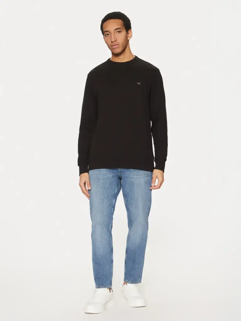 Calvin Klein - Ανδρικό Τζιν Tapered Dad Mid Blue Washed Slim Fit J30J327175-1A4 Μπλε