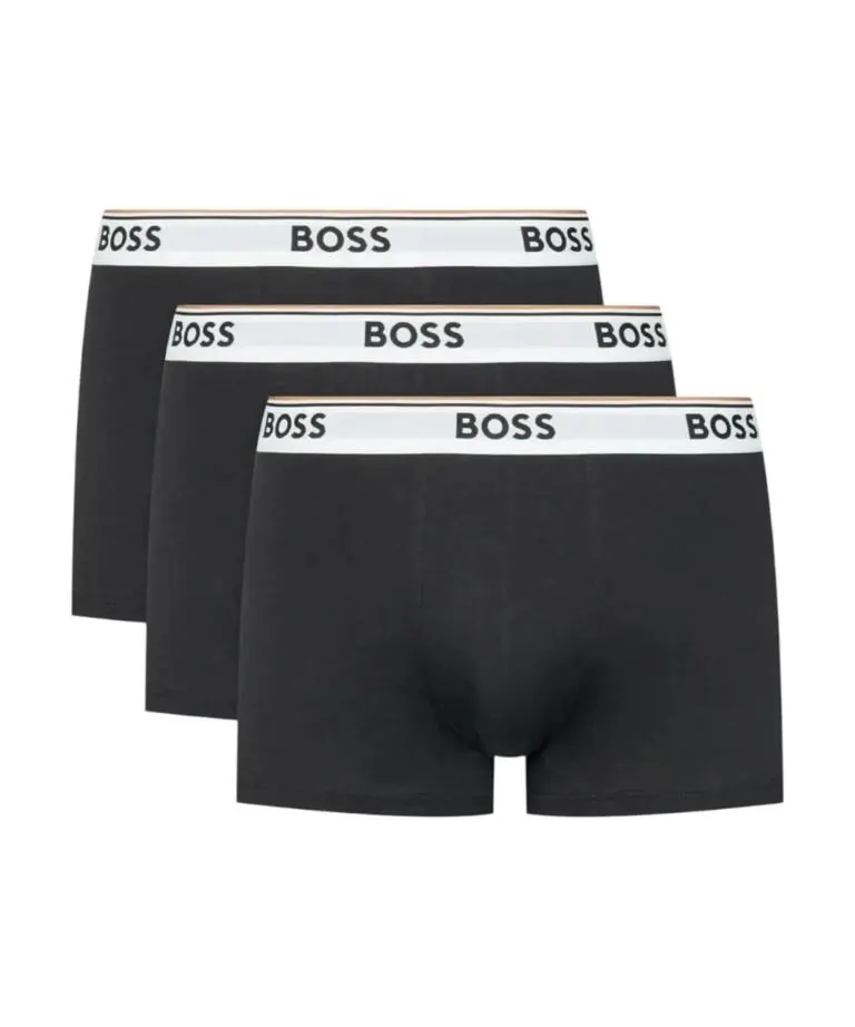 Hugo Boss - Ανδρικά Μποξεράκια Power Bodywear 3Pack 50475274-001 Μαύρο