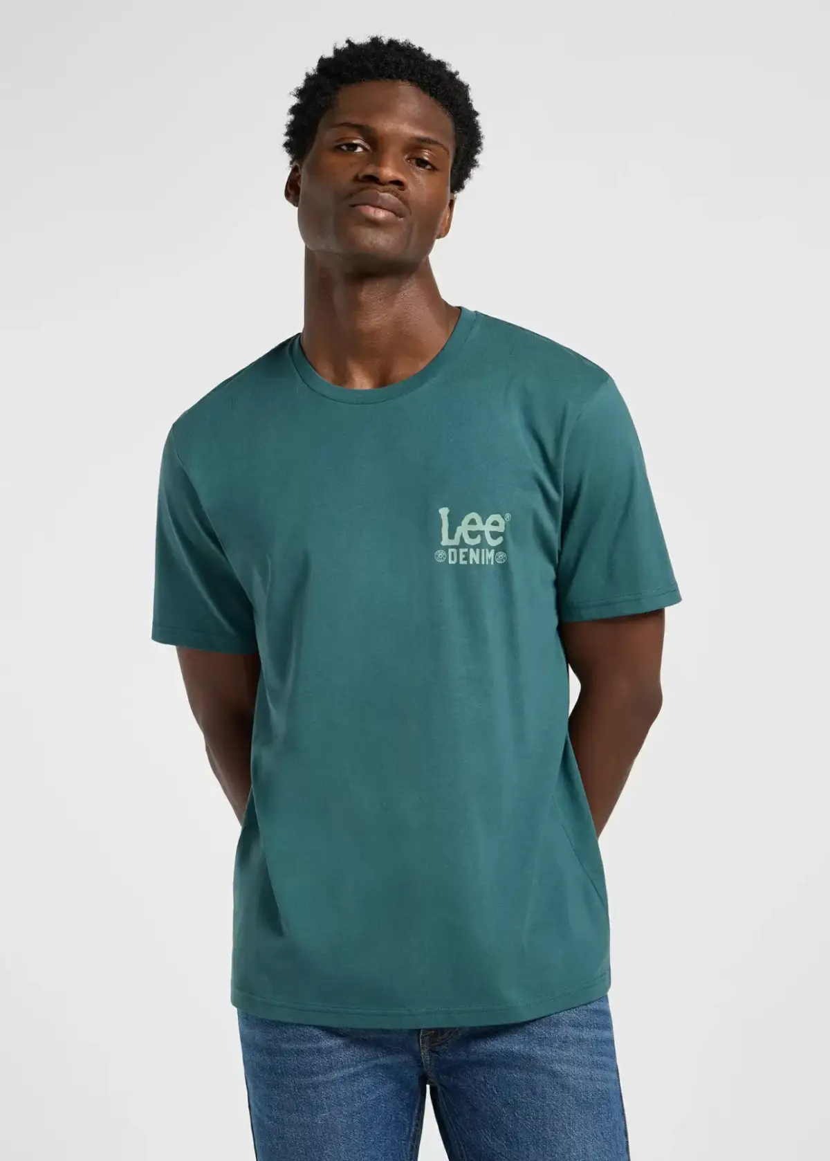 Lee - Ανδρικό T-shirt Subtle Logo Tee 112365457 Πετρόλ