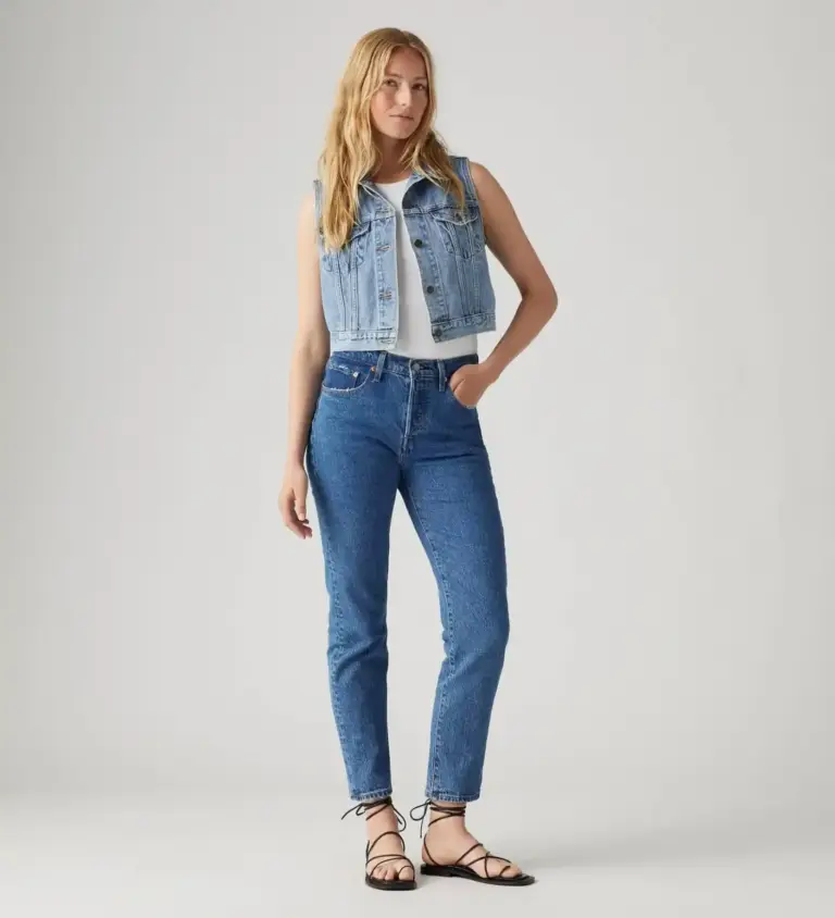Levi's 501 - Original Cropped Γυναικείο Blue Jean Παντελόνι 36200-0225 Μπλε