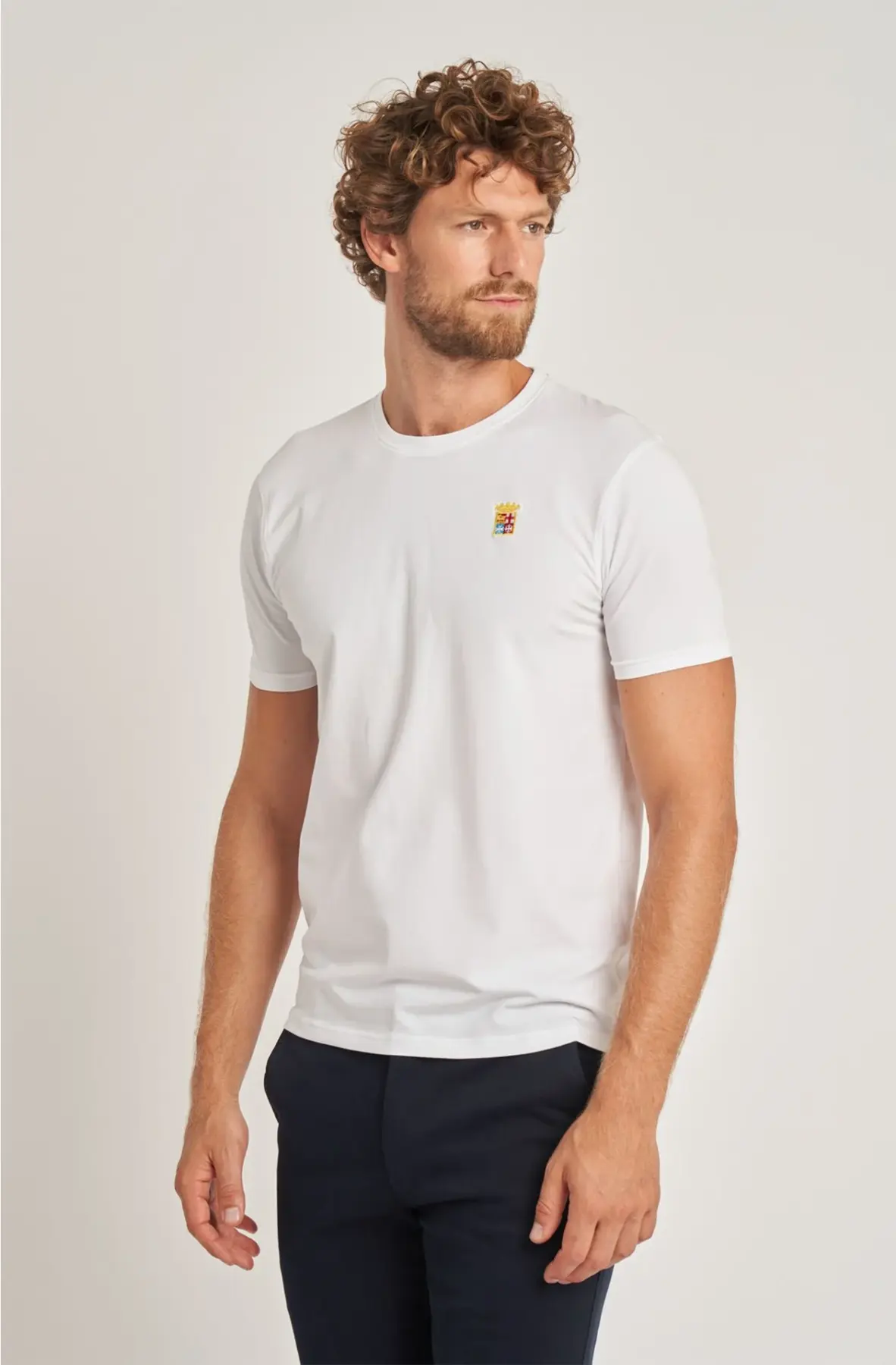 Marina Militaire - Ανδρικό Crew neck T-shirt Essentials Cotton MYT0189-900010 Λευκό