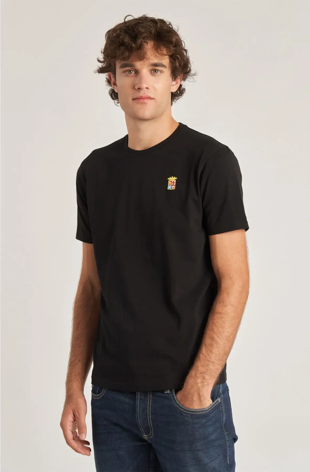 Marina Militaire - Ανδρικό Crew neck T-shirt Essentials Cotton MYT0189-900014 Μαύρο