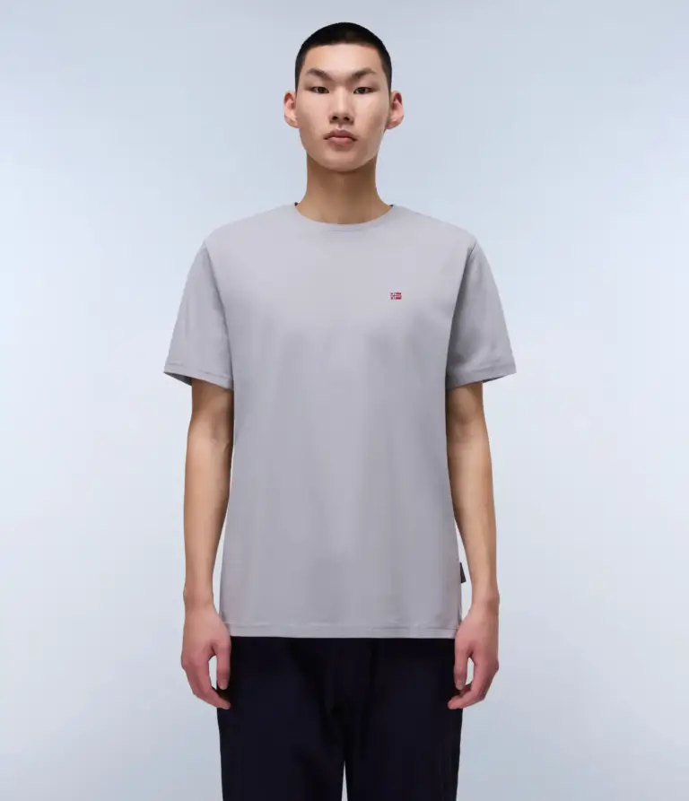 Napapijri - Ανδρικό T-shirt Salis Ss Sum Regular Fit NP0A4H8D-H62 Γκρι