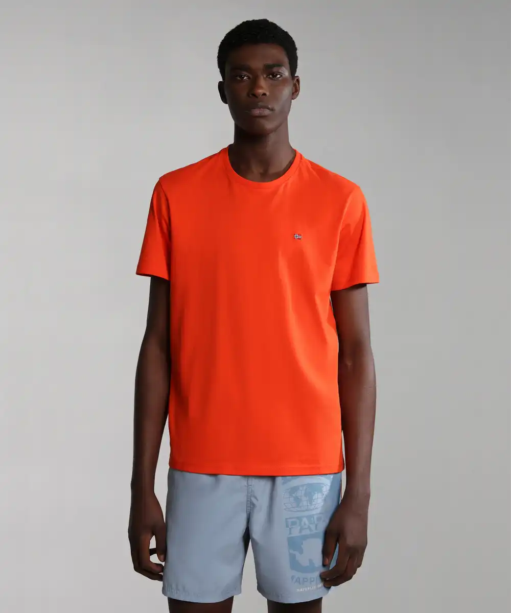 Napapijri - Ανδρικό T-shirt Salis Ss Sum Regular Fit NP0A4H8D-R05 Κόκκινο