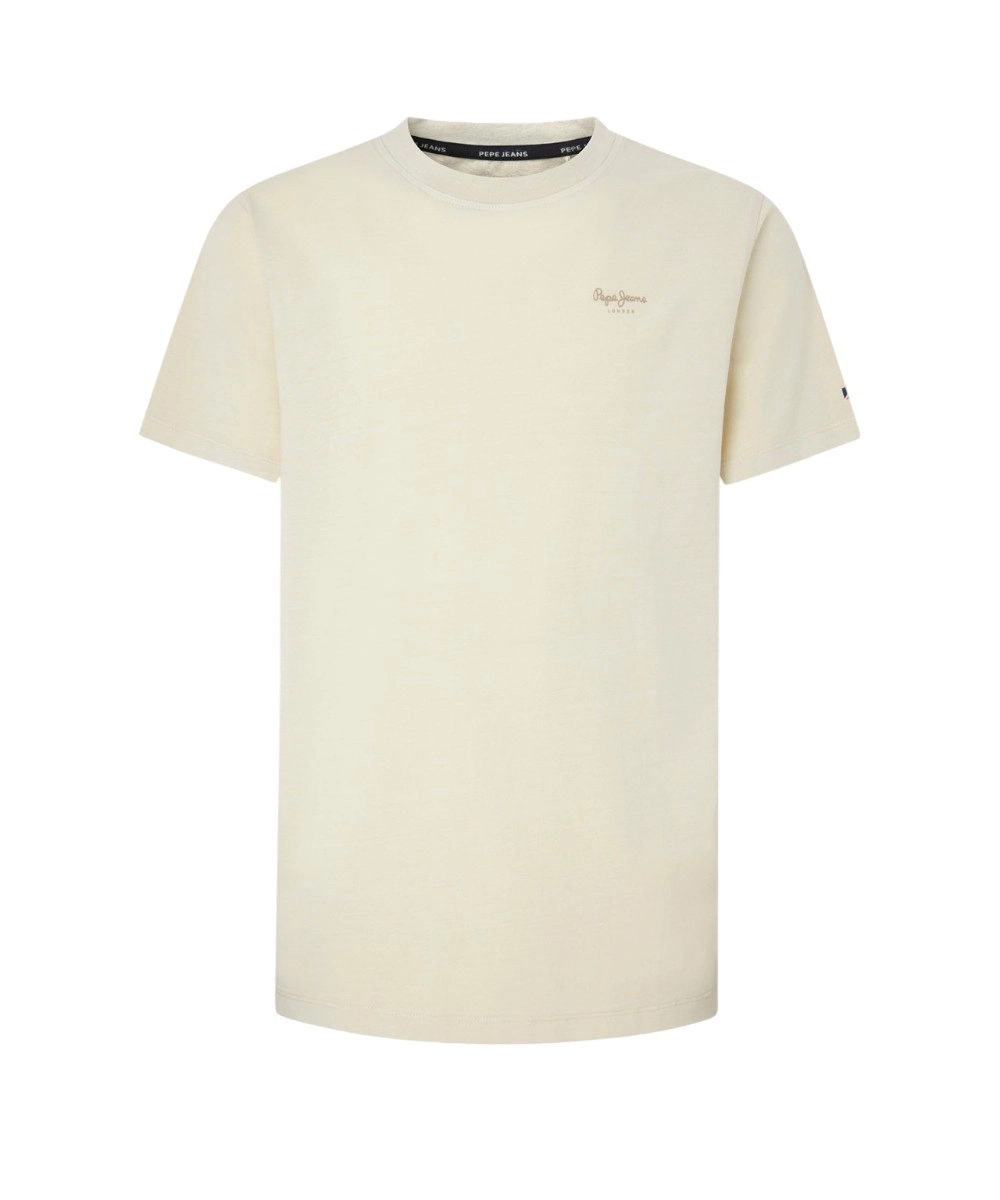 Pepe Jeans - Ανδρικό T-shirt Jacko Regular Fit PM508664-803 Μπεζ
