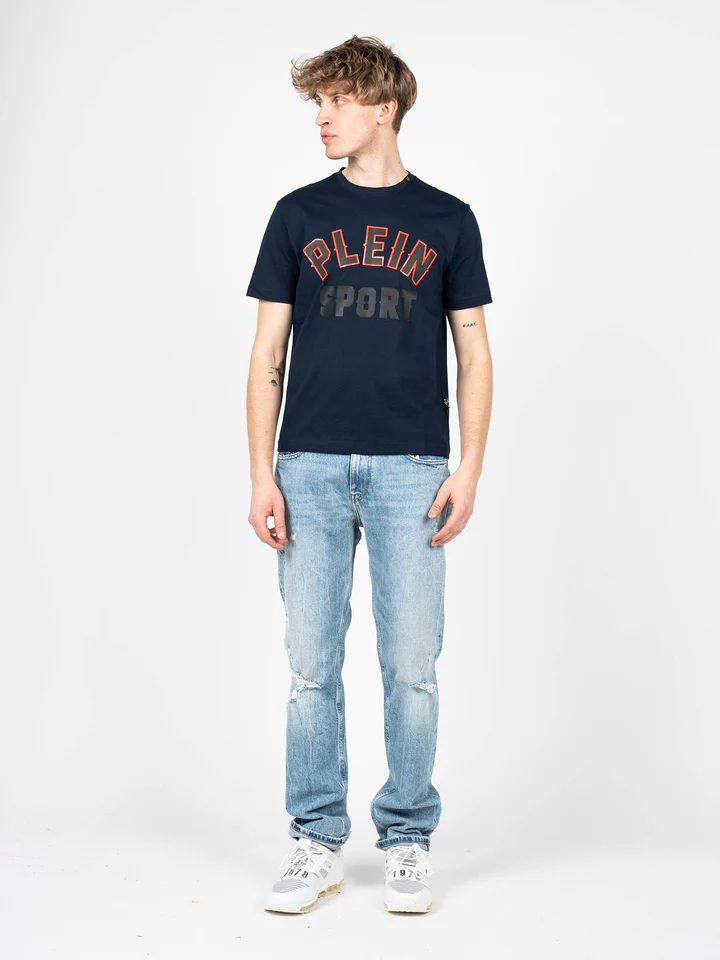 Plein Sport - Ανδρικό T-Shirt Short Sleeve TIPS106-85 Μπλε Ναυτικό
