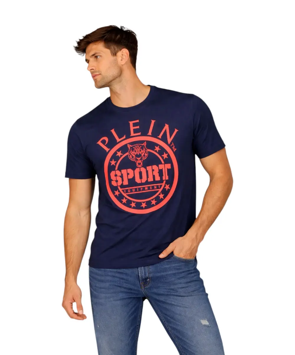 Plein Sport - Ανδρικό T-Shirt Short Sleeve TIPS128-85 Μπλε Ναυτικό