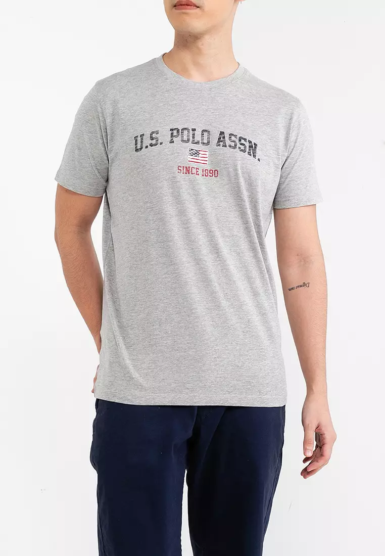 U.S. Polo Assn. - Ανδρικό T-shirt Mick Regular Fit 61504-49351-188 Γκρι