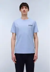Napapijri - Ανδρικό T-shirt Kasba Regular Fit NP0A4HQQ-I83 Μπλε Ανοιχτό