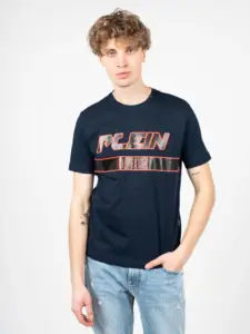 Plein Sport - Ανδρικό T-Shirt Short Sleeve TIPS105-85 Μπλε Ναυτικό