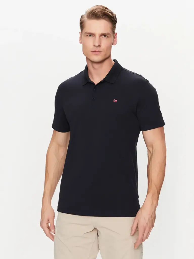 Napapijri - Ανδρικό T-shirt Polo Ealis SS Regular Fit NP0A4H8B-176 Μπλε Σκούρο