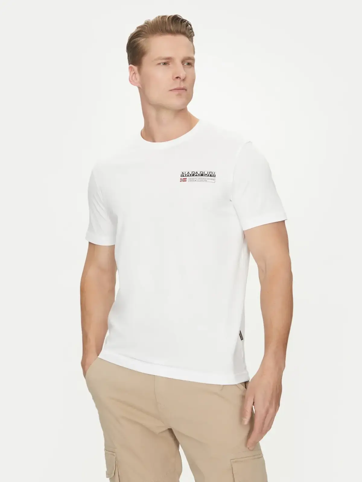 Napapijri - Ανδρικό T-shirt Kasba Regular Fit NP0A4HQQ-002 Λευκό