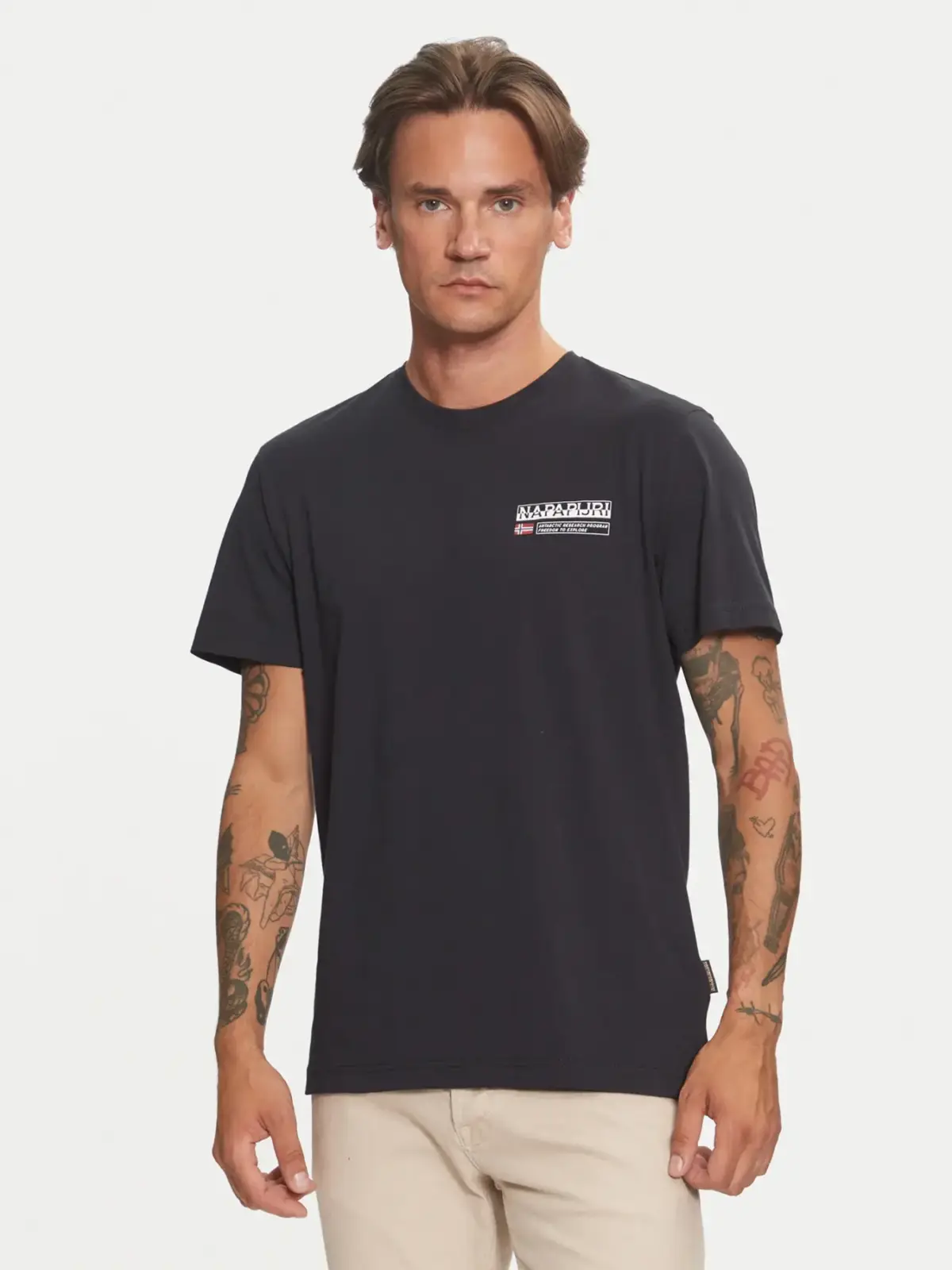 Napapijri - Ανδρικό T-shirt Kasba Regular Fit NP0A4HQQ-041 Μαύρο