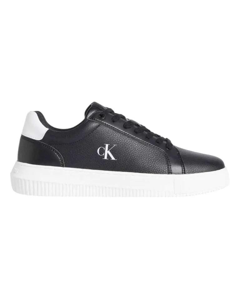 Calvin Klein - Ανδρικά Sneakers Chunky Cupsole Leather Black YM0YM01198-0GN Μαύρο