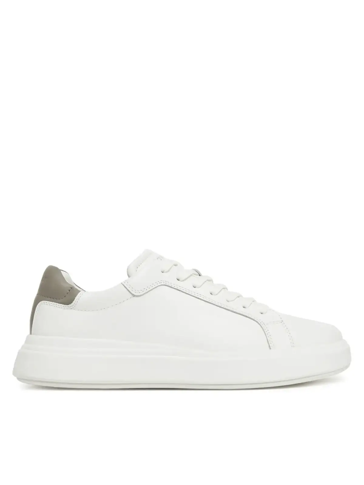 Calvin Klein - Ανδρικά Sneakers Low Top Lace Up Lth HM0HM01016-0LH Λευκό