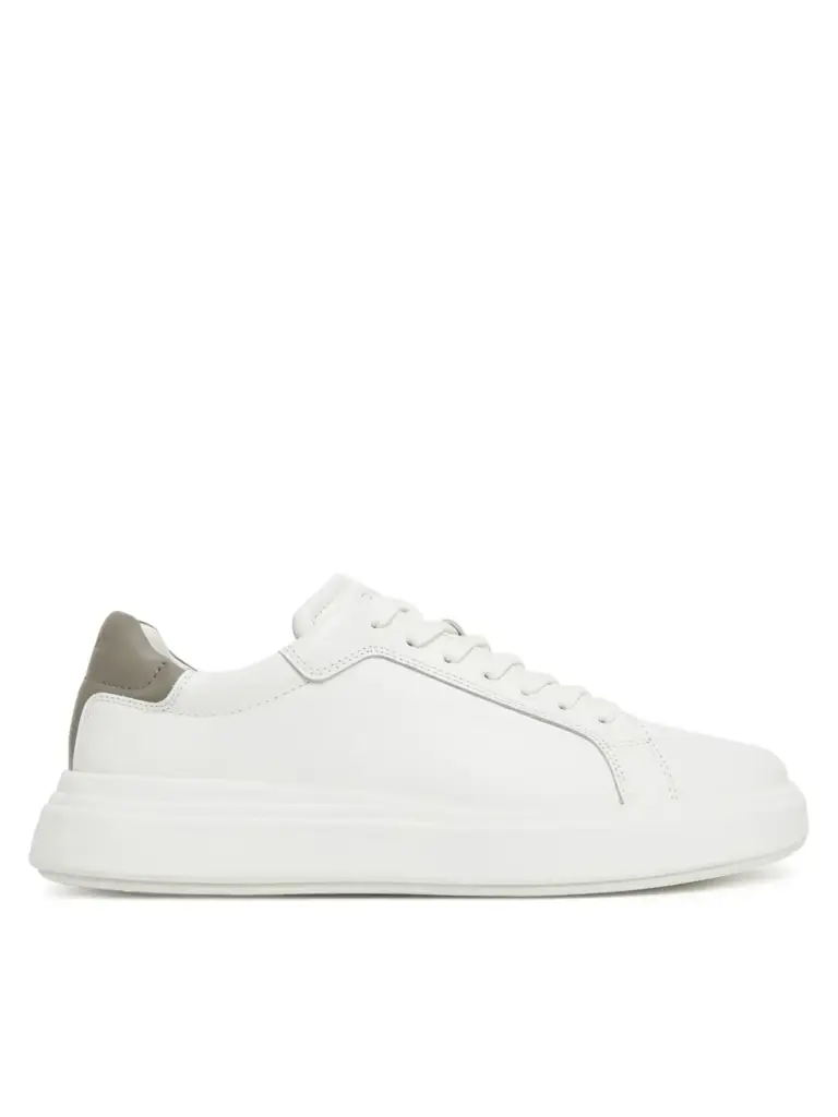 Calvin Klein - Ανδρικά Sneakers Low Top Lace Up Lth HM0HM01016-0LH Λευκό