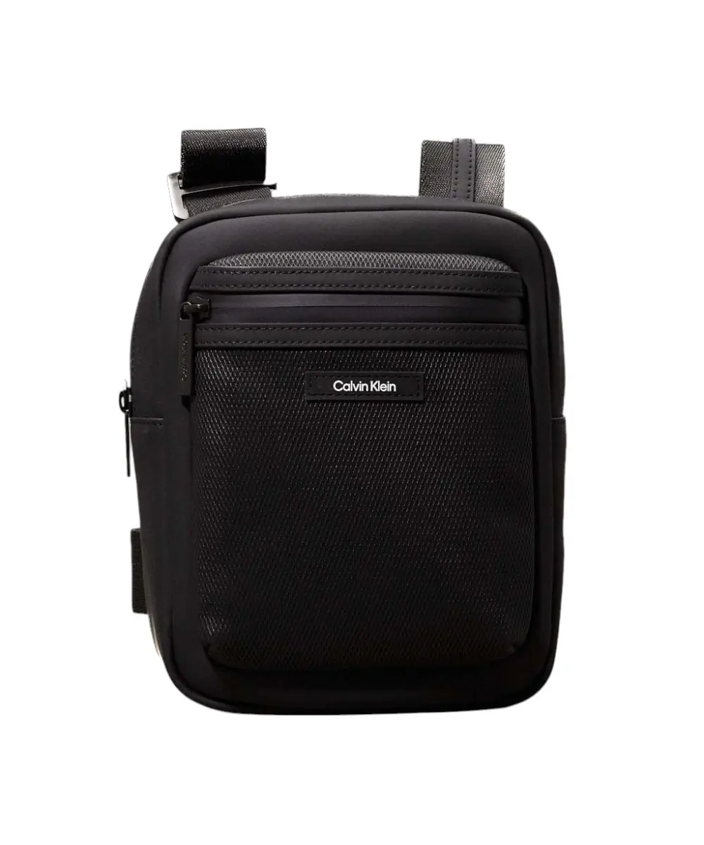 Calvin Klein - Ανδρική Τσάντα Ώμου / Χιαστί Ck Essential Conv Reportet S Rub K50K512808-BEH Μαύρο
