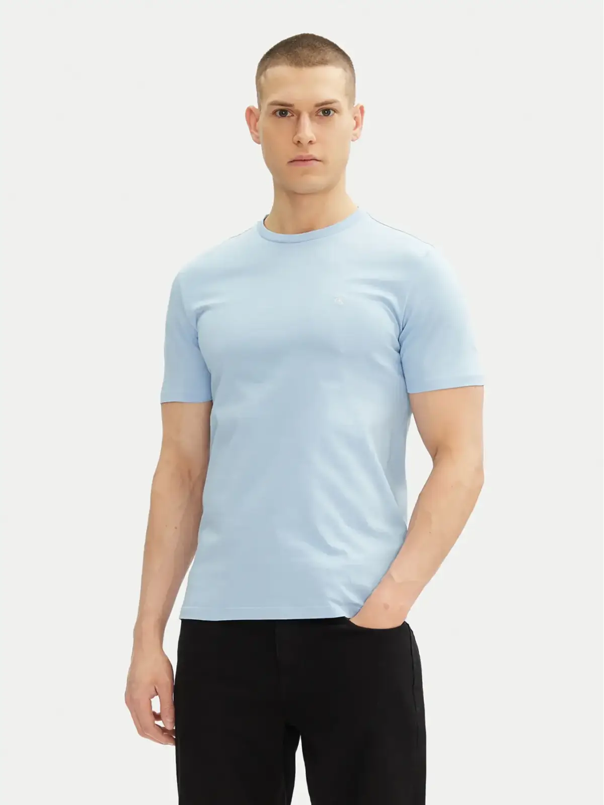 Calvin Klein - Ανδρικό T-shirt Regular Fit LV040HM265-KL9 Γαλάζιο