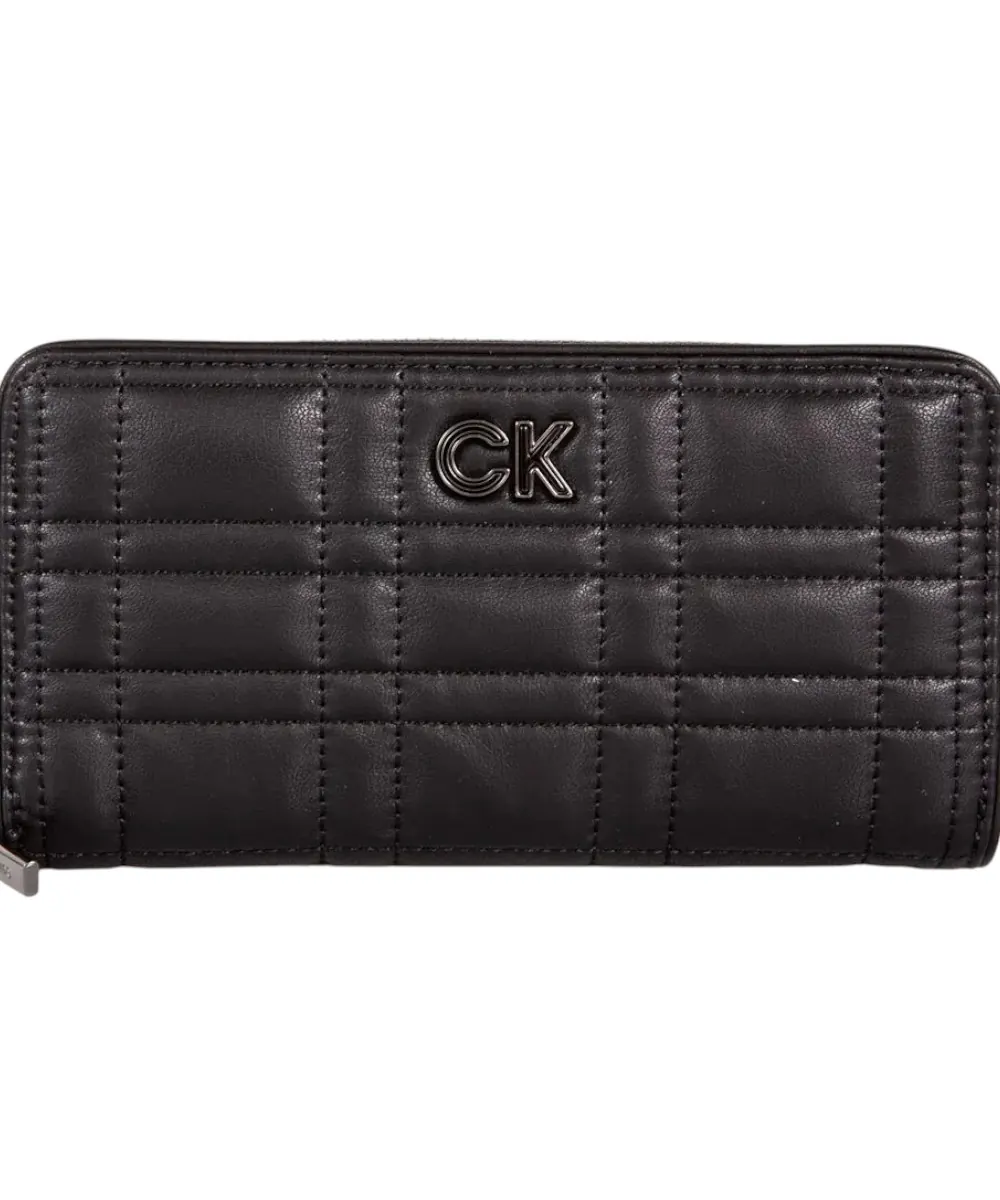 Calvin Klein - Γυναικείο Πορτοφόλι Ck Re-Lock Quilt Z_ A Wallet Lg K60K609912-BAX Μαύρο