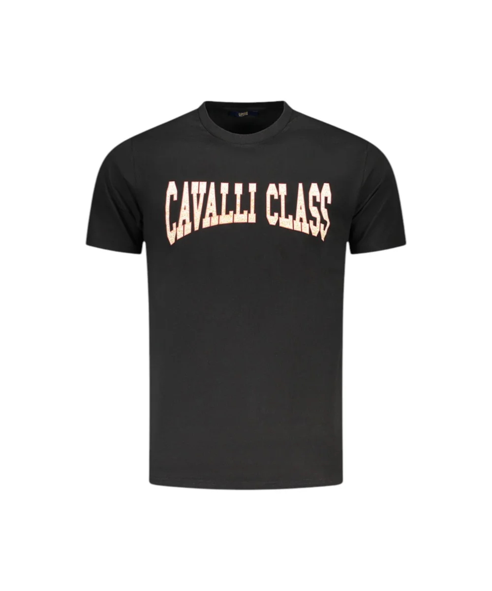 Cavalli Class - Ανδρική Μπλούζα T-Shirt Κοντομάνικη Short Sleeve TXT61AJD060-05051 Μαύρο