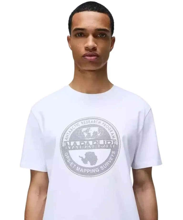 Napapijri - Ανδρικό T-Shirt S-Bollo SS 2 NP0A4I3C-002 Λευκό