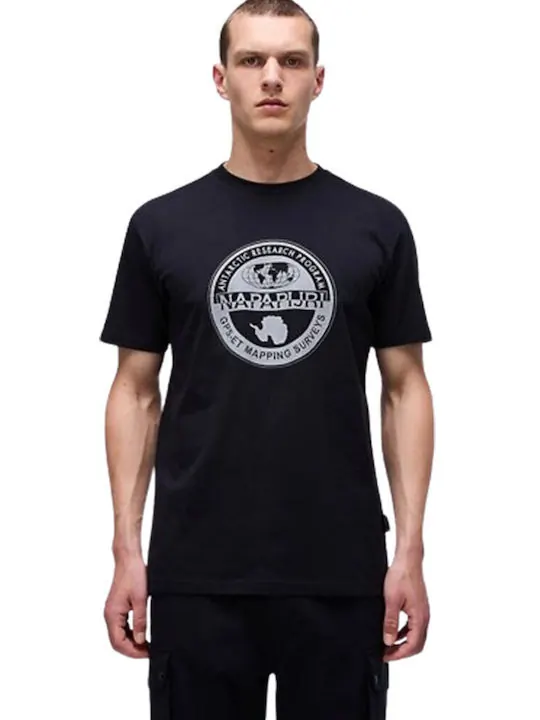 Napapijri - Ανδρικό T-Shirt S-Bollo SS 2 NP0A4I3C-041 Μαύρο