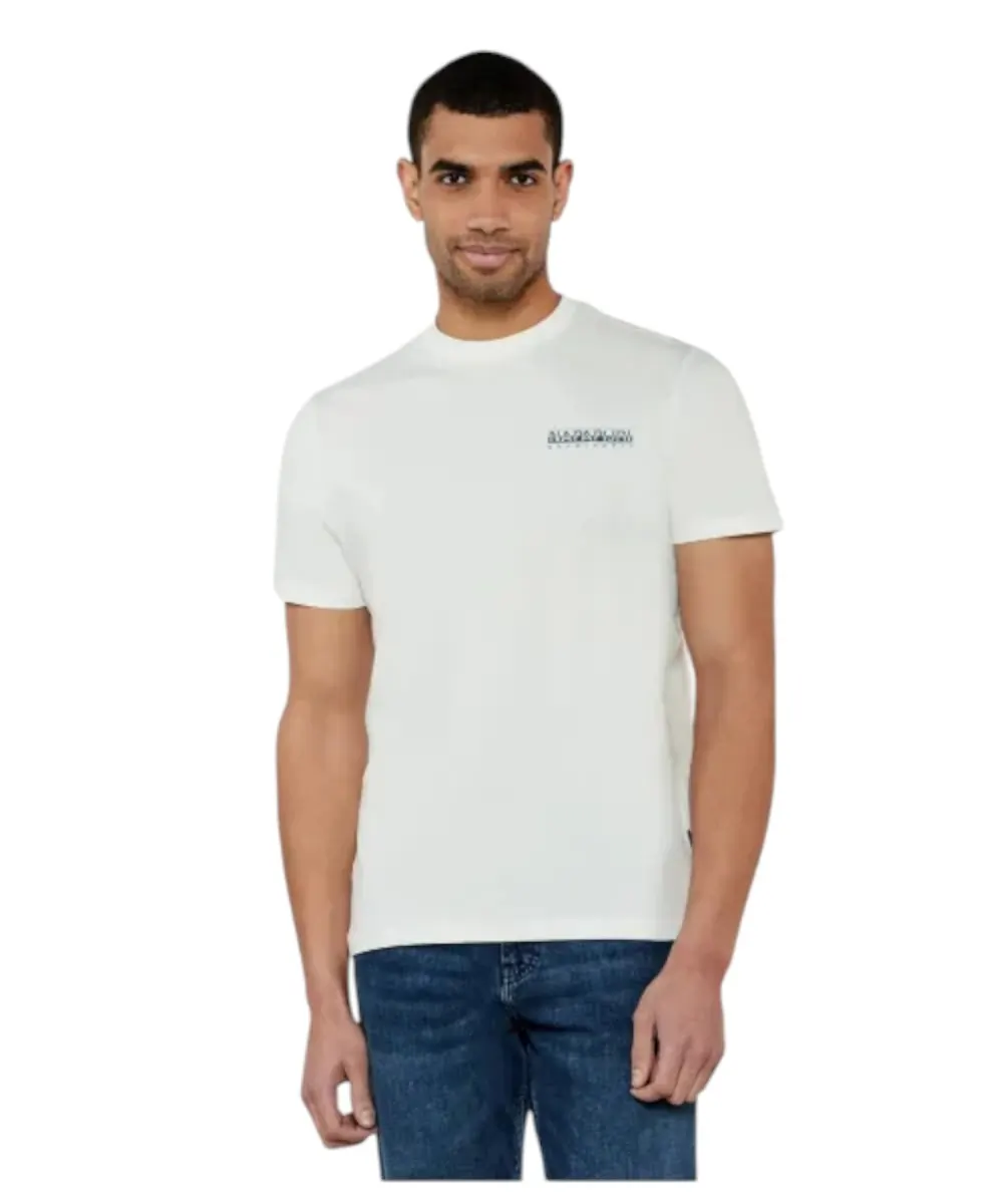 Napapijri - Ανδρικό T-shirt S-Dati Regular Fit NP0A4IE2-206 Λευκό