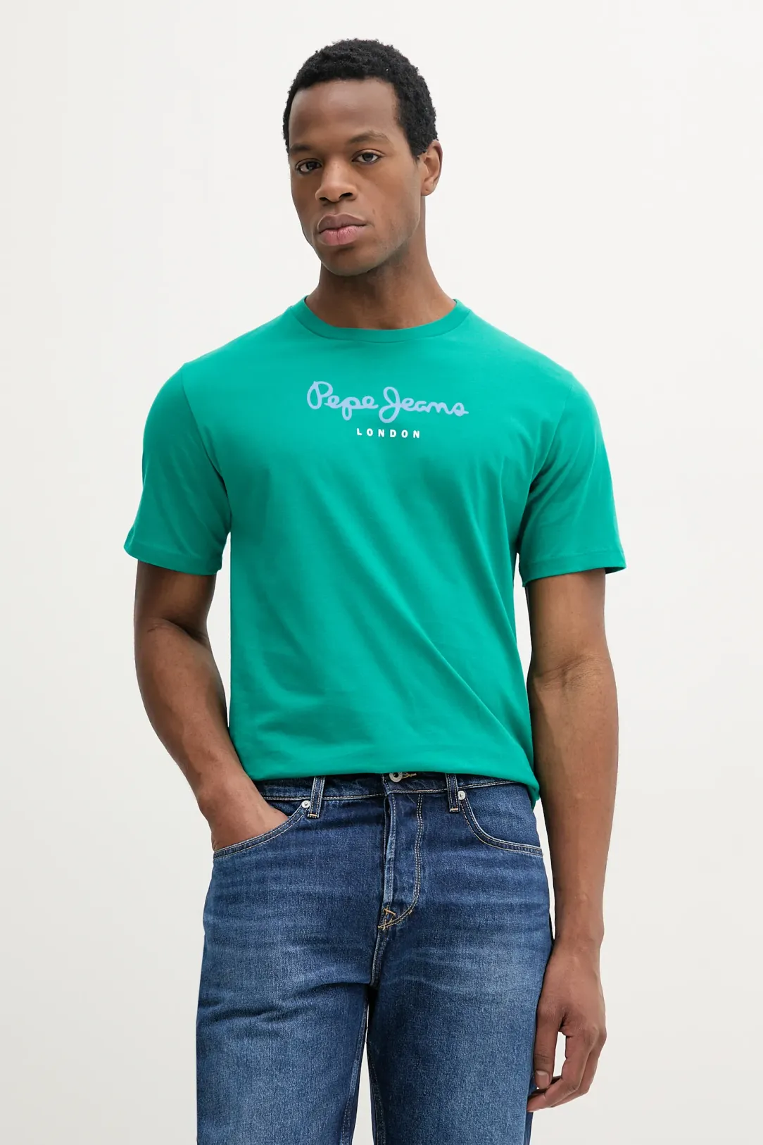 Pepe Jeans - Ανδρικό T-shirt Eggo Regular Fit PM508208-653 Πράσινο