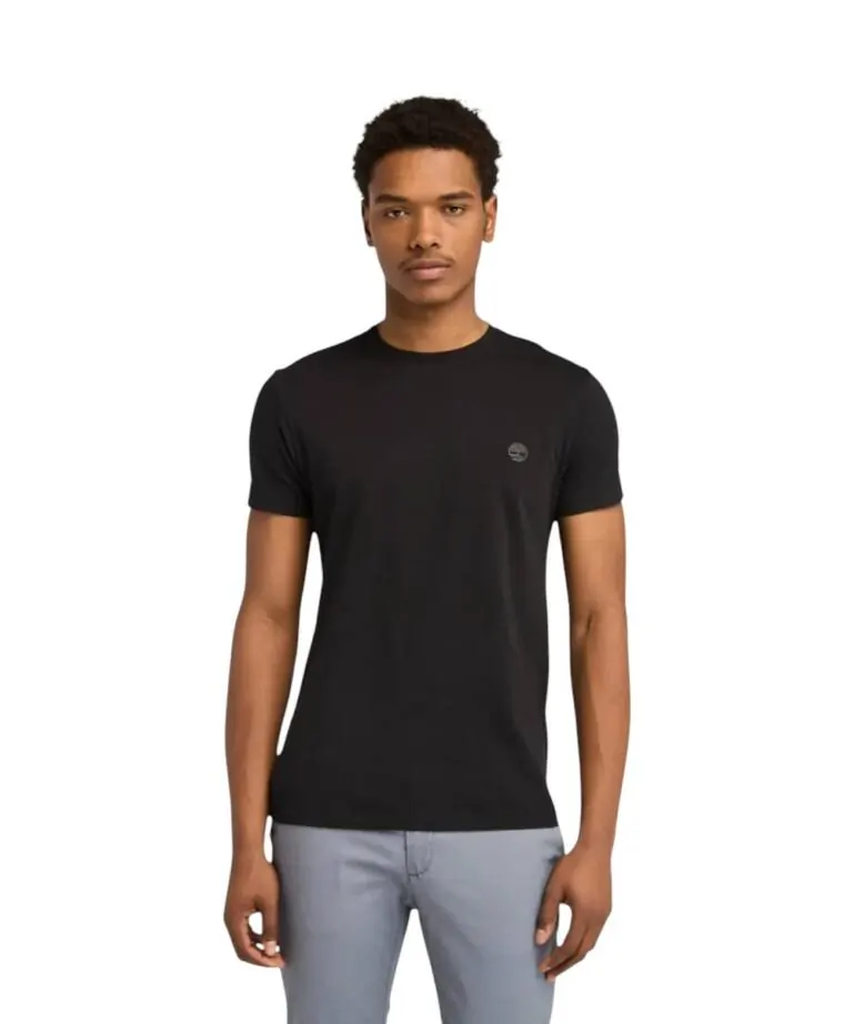 Timberland - Ανδρικό T-shirt με Λογότυπο Oyster River Logo Tee TB0A2BR3-X65 Μαύρο