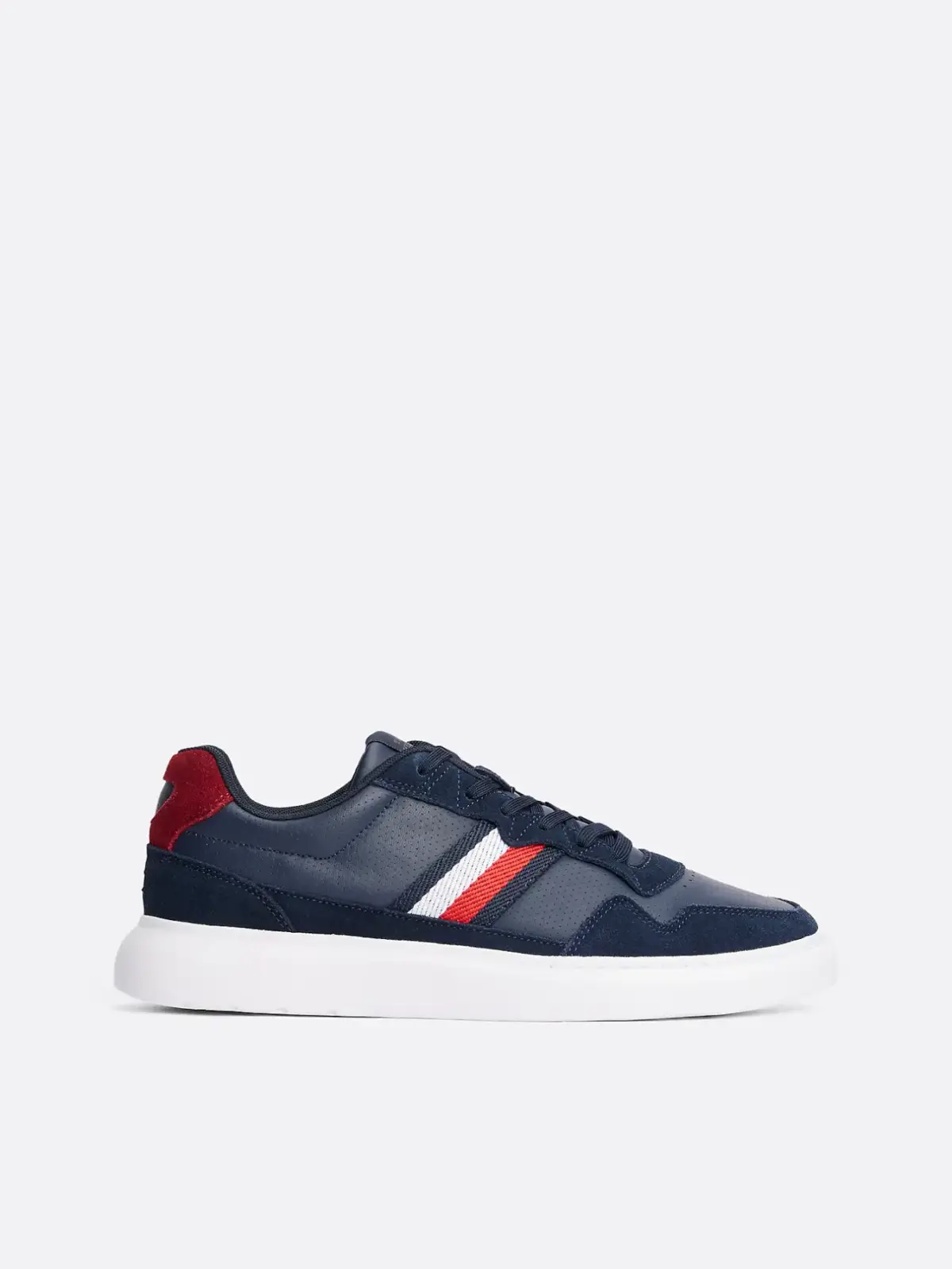 Tommy Hilfiger - Ανδρικά Sneakers Light Cupsole Lth Mix Stripes FM0FM04889-C1G Μπλε