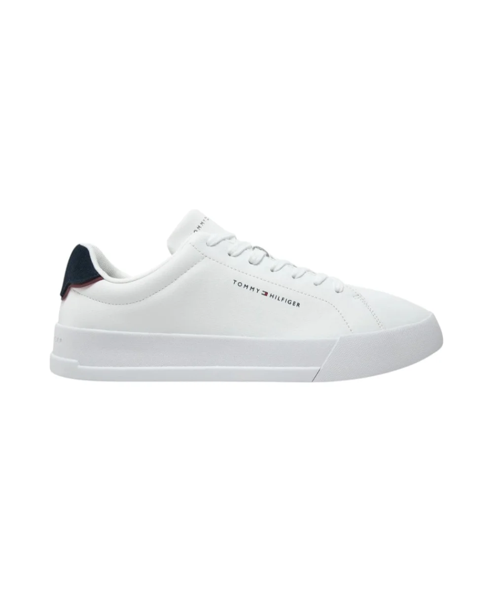 Tommy Hilfiger - Ανδρικά Sneakers Th Court Lth Detail Ess FM0FM05367-0LD Λευκό