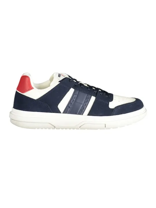 Tommy Hilfiger - Ανδρικά Sneakers The Brooklyn Mixed Texture Suede Trainers EM0EM01457-C1G Μπλε