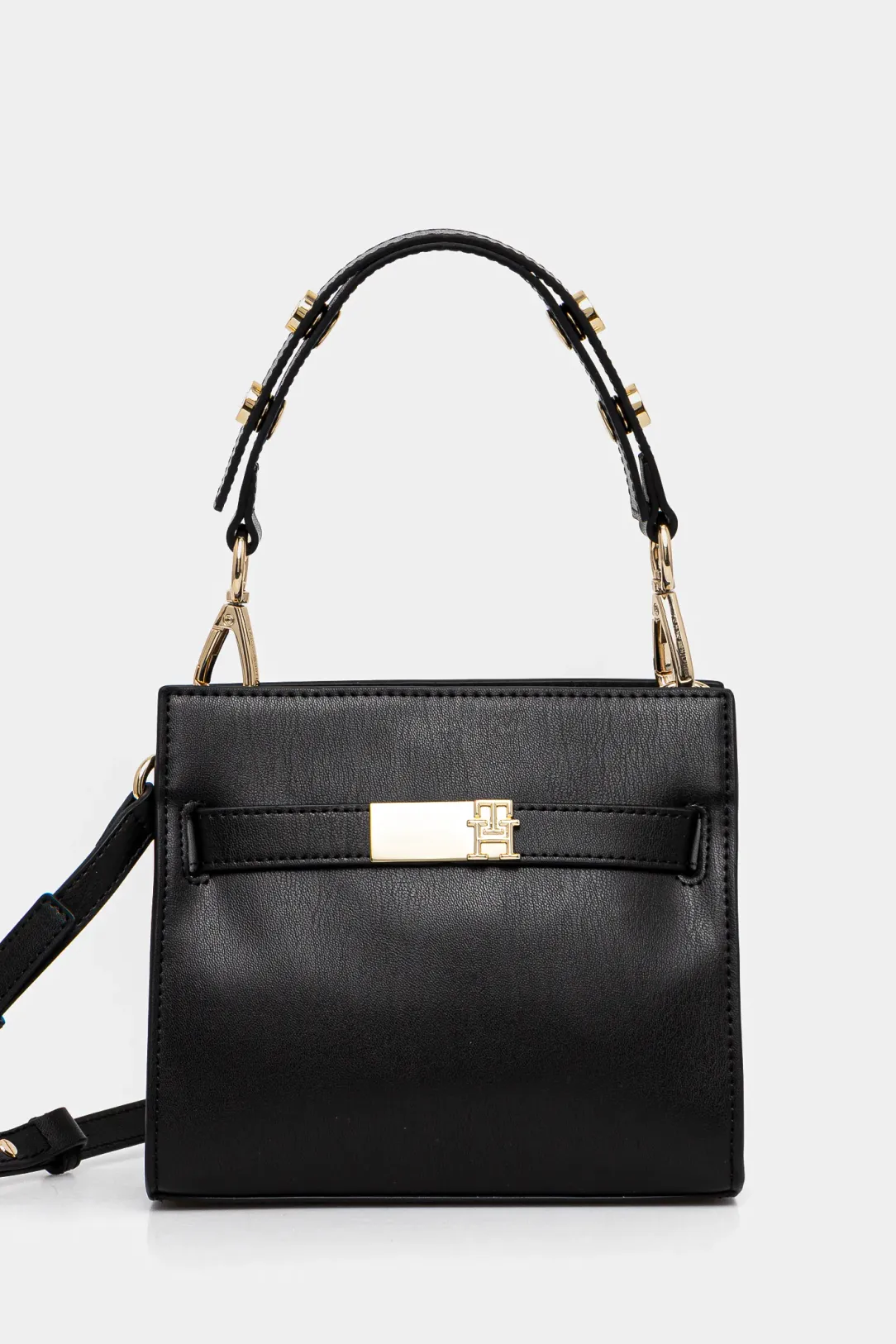 Tommy Hilfiger - Γυναικεία Τσάντα Th Heritage Mini Satchel  AW0AW16896-BDS Μαύρο